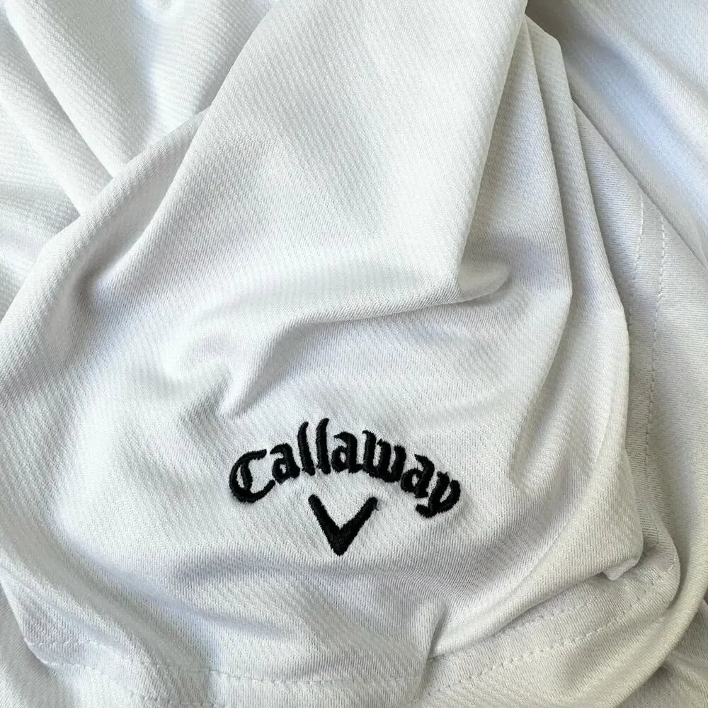 Callaway Men's Swing Tech Solid White Opti Dri Polo 3X - Picture 6 of 10
